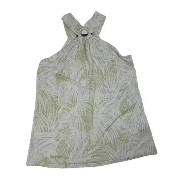 APT. 9 Women's Babydoll Tank Top Beige/Ivory Print Size M Sleeveless Casual - Picture 1 of 9